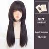 Platinum Blonde Long Natural Wavy Synthetic Hair Wigs with Bangs Cosplay Party Halloween Wig for Women Heat Resistant