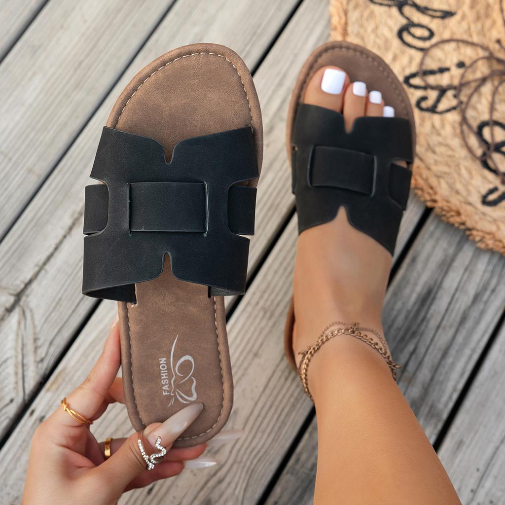 White Flat Slippers Beach Casual Women Shoes Indoor Outdoor Wear Slides Women Lightweight Sandals Designer Outdoor Slippers