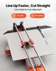 1200 mm Manual Tile Cutter, Upgraded Sliding Head Cutting Tool with Spring-Loaded Base, Angle Fence, Tungsten Carbide Cutting Wheel, Alignment Guide,