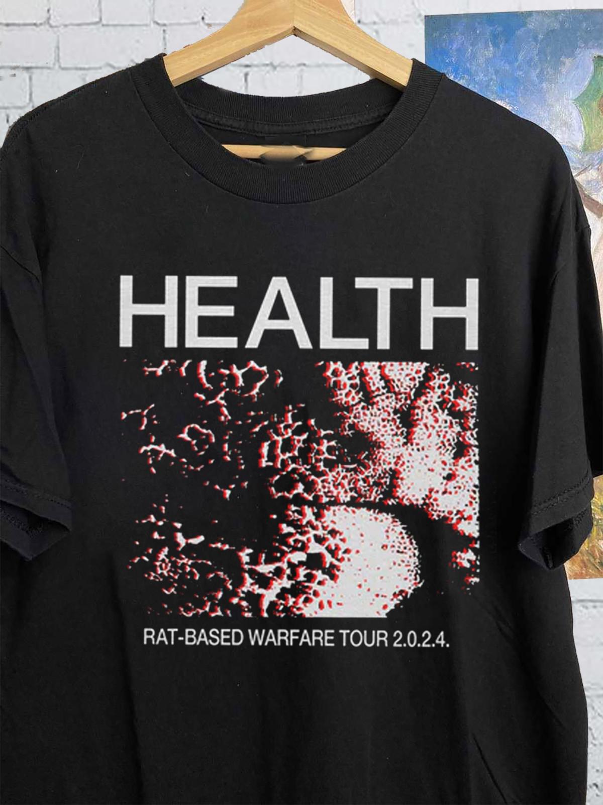 Collection HEALTH Band Black T Shirt Full Size S-5XL L
