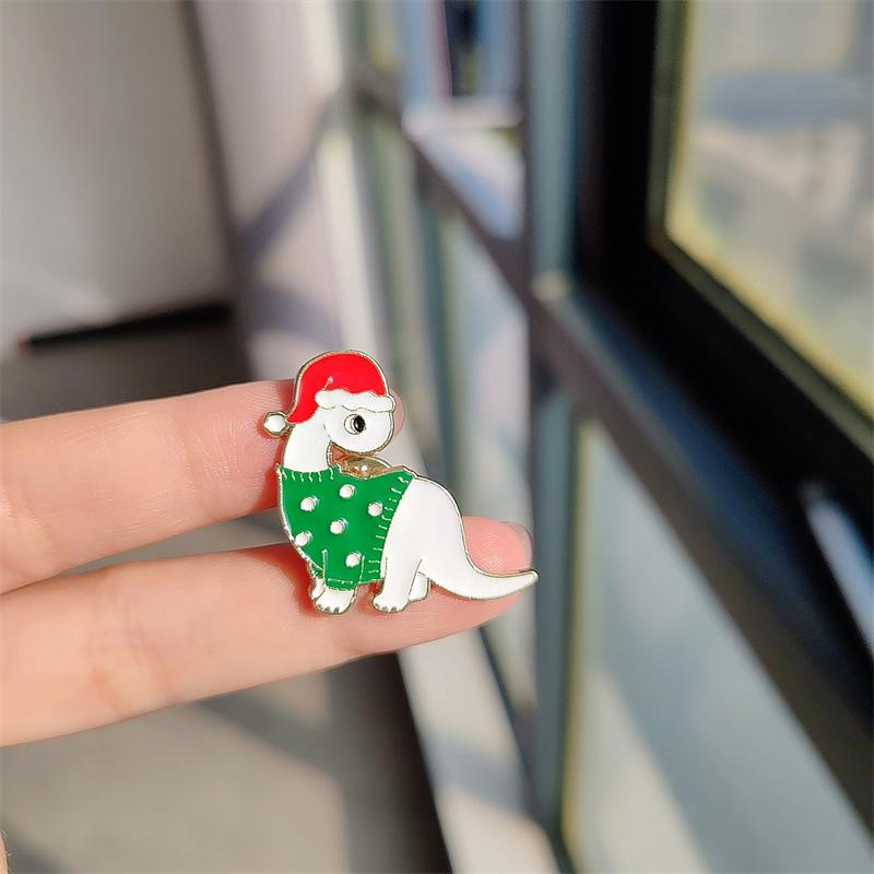 

Оригинальная рождественская серия мультяшный значок брошь креативный дизайн динозавр, летающий дракон, лось милый значок значок