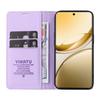 For Vivo V50 5G Phone Cases YIKATU Magnetic Closure PU Leather Mobile Cover  -  Light Purple