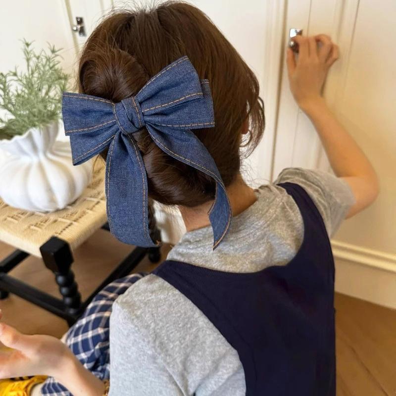 1Roll Versatile Hair Accessories Dark Blue Bag Straps Cowboy Webbing Creative Handicrafts DIY Gift Packaging