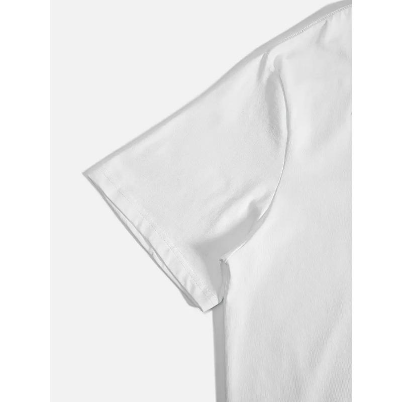 Europäische Größe Damen 99 Muster T-Shirt - Rundhals Kurzarm, Schaf & Bibelzitat Druck, Weicher Lockerer Schnitt, Maschinenwaschbar