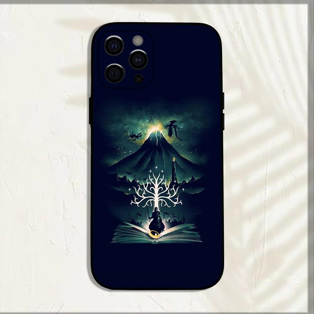 Film The L-Lord R-Rings Phone Case For iPhone 16,15,14,13,12,11,Pro,X,XS,Max,XR,Plus,Mini Soft Black Cover