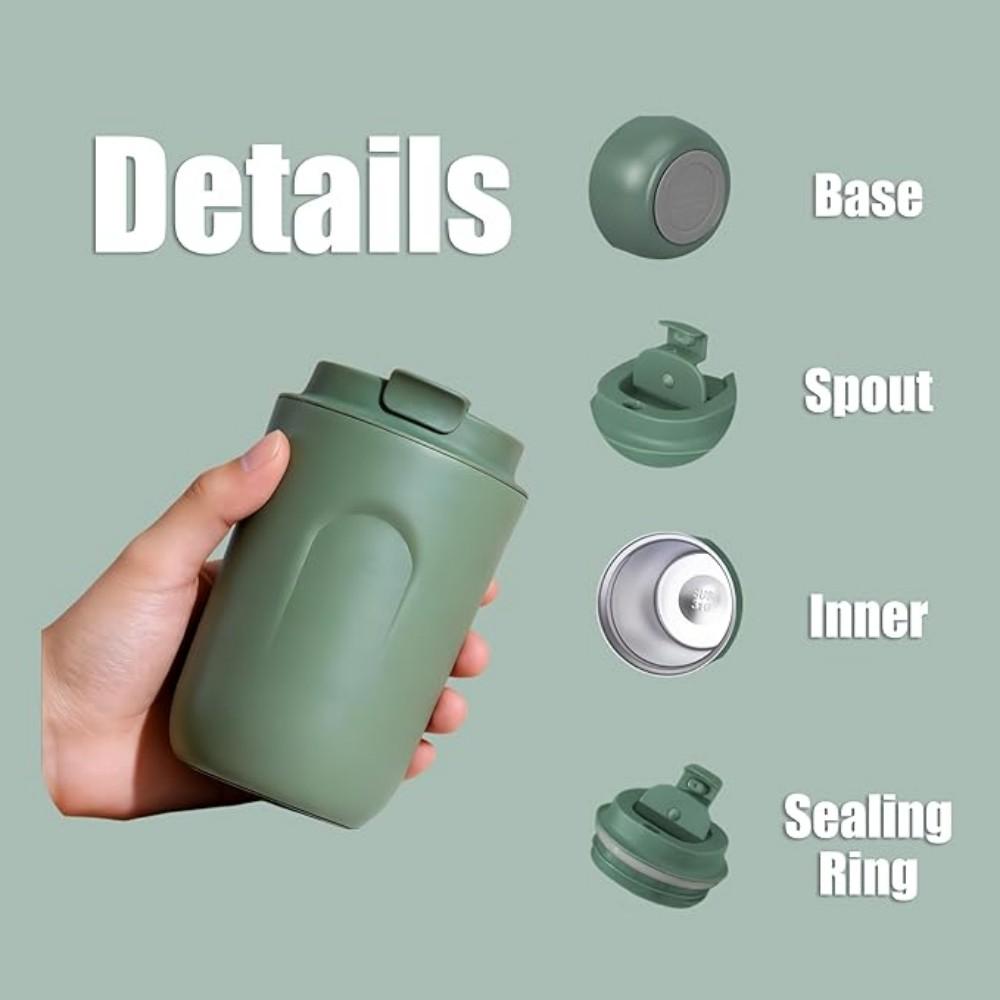 Leakproof Thermal Flask Stainless Steel Coffee Mug Mini Double Wall Insulated Tumbler Outdoor Travel Portable Water Cup