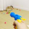 Katzenspielzeug Interaktives Starttraining Kreative Kätzchen Mini-Pompons Spiele Stretch Plüsch Ball Spielzeug Katzenbedarf Haustierzubehör