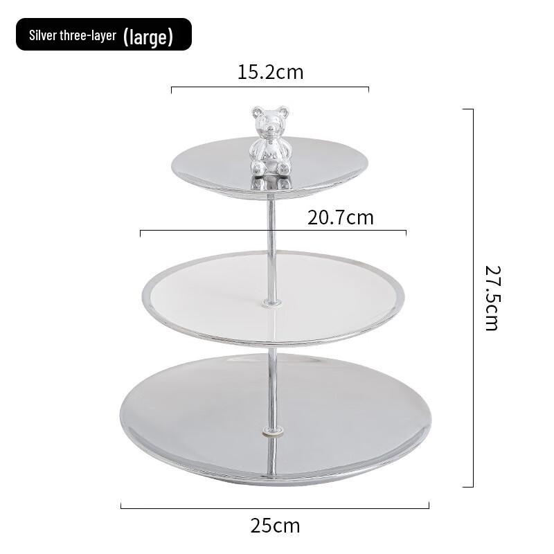 Ceramic Three-Tier Fruit Platter