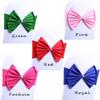 Premium Chair Sashes High Elastic Chair Back Bow Tie For Wedding Party Anniversaries Xmas Birthday Shower Decoration