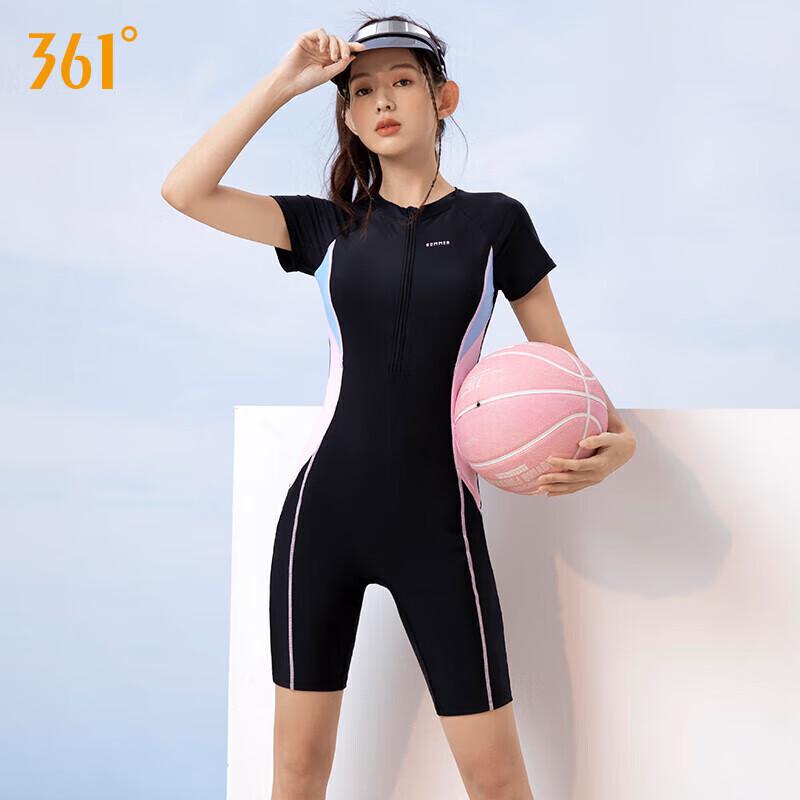 361° Women's Conservative One-Piece Flat Shorts Swimsuit