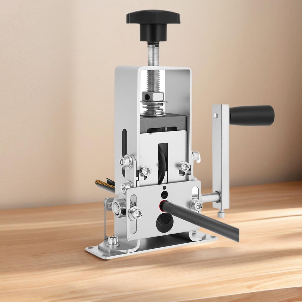 Portable Wire Stripper Machine W/ Hand Crank Manual Copper Wire Stripping Machine for 1-20 Mm Scrap Copper Recycling