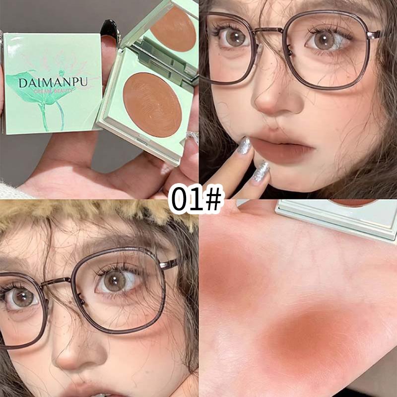 DAIMANPU multi-purpose lip and cheek Cream, lip mud and blush, highlighting a youthful and matte look, both blush and lipstick