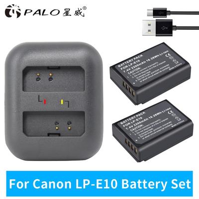 PALO LP-E10 Battery for Canon EOS Rebel T3 T5 T6 T7 Kiss X50 Kiss X70 EOS 1100D 1200D 1300D 2000D Digital Camera