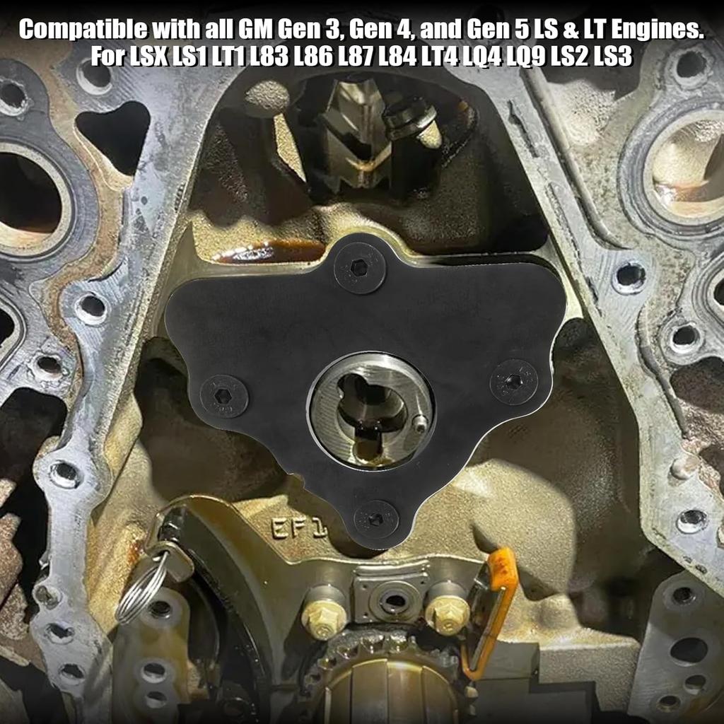LS Camshaft Retainer Plate Gasket Bolt Kit - Compatible With Gen III IV V GM LS/LT Engines (LS1/LS2/LS3/LT1/LT4) 4.8L 5.3L 6.0L 6.2L Vortec