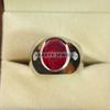 Ruby Oval Cut Gemstone With 925 Sterling Silver Ring For Men's #B518 JL375684089483