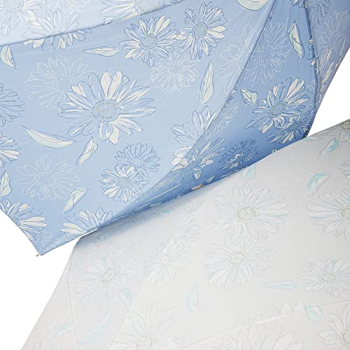 Waterfront Umbulatio Airy Light Long Umbrella in Sketch Flower Powder Pink, 58cm, Slim and Lightweight, Windproof for Women (U158-0786LP2-B0)