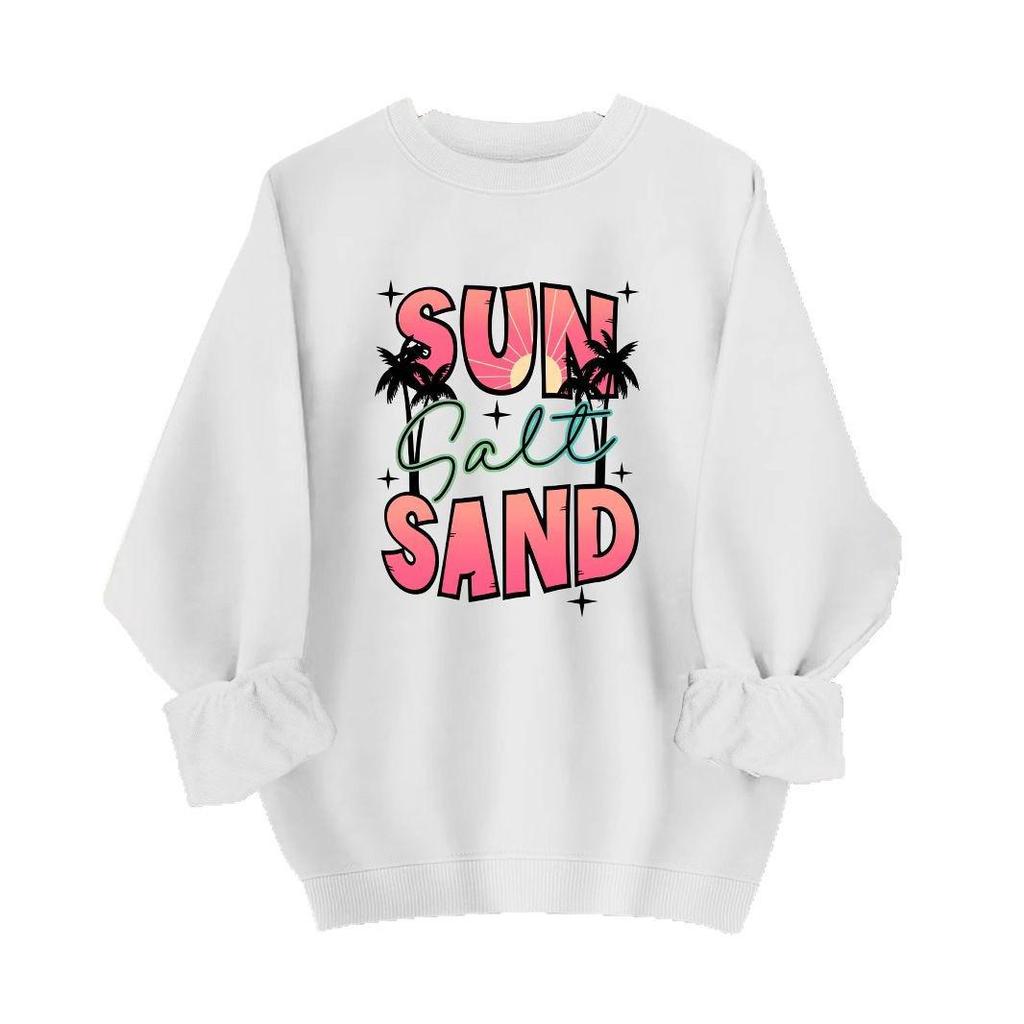 Women's Casual Cross-Border Long Sleeve Crew Neck Sweatshirt