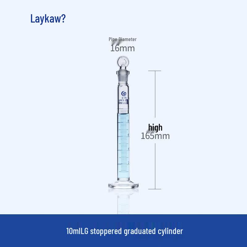 Leigu ZHY High Borosilicate Glass Measuring Cylinder with Stopper