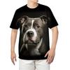 3D Printed Pet Bulldog Animal Print T Shirt For Men Y2k Fashion Fun American Bully