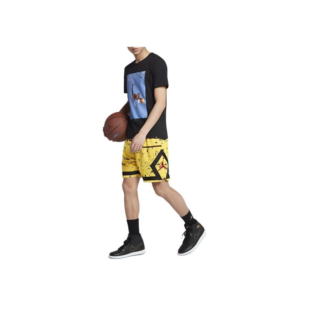 Air Jordan Slam Dunk Photo Print Sports Short Sleeve T-Shirt Men Tops Black 915935-010