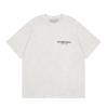 FOG ESSENTIALS Felted Letter Printing American Short Sleeve Shirt 2401 Light Grey