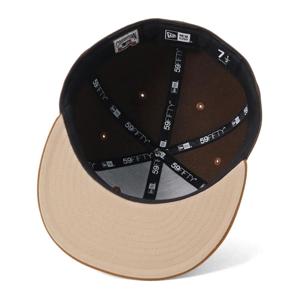 New Era 59FIFTY NY Yankees Cap Walnut ONSPOTZ Exclusive 7 1/2 Side Patch 2-Tone Japan Import Authentic