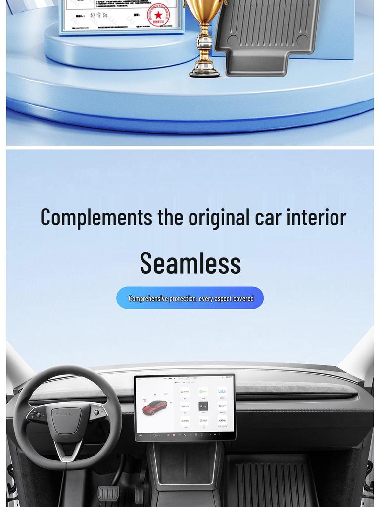 Tesla Model 3/Model Y TPE Floor Mats & Trunk Accessories for Version 25