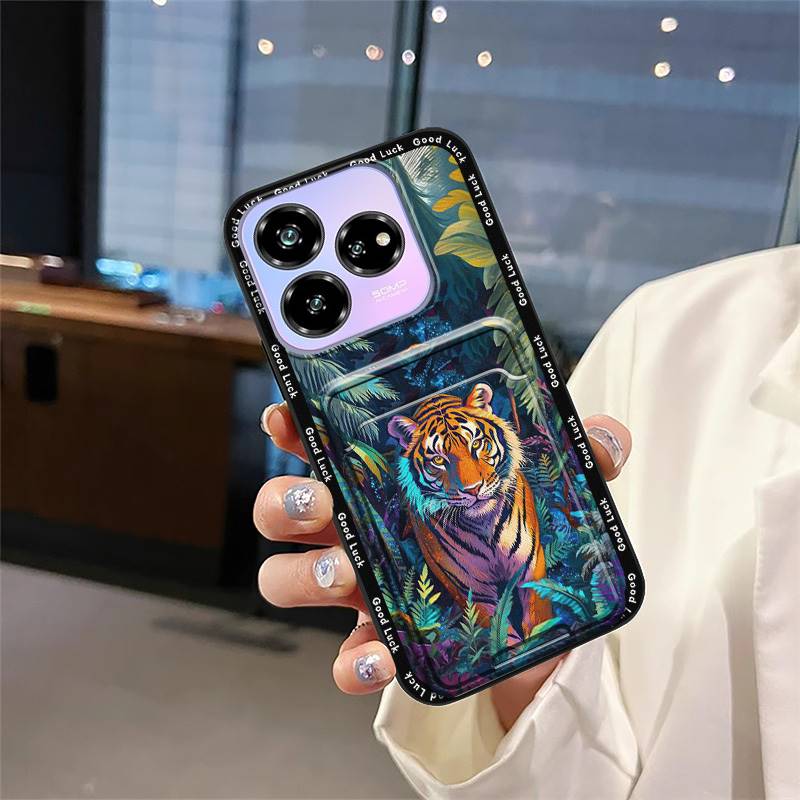 Cartoon Dirt-resistant Phone Case For ZTE Blade V60 Design/Axon 60 Lite Full wrap Graffiti protective Cover Card slot
