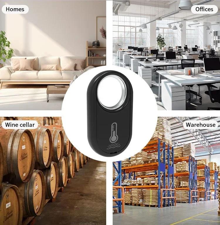 WiFi Temperature And Humidity Sensor Wireless Remote Monitor Smart Home With Backlit Works With Alexa Google Assistant Accessory