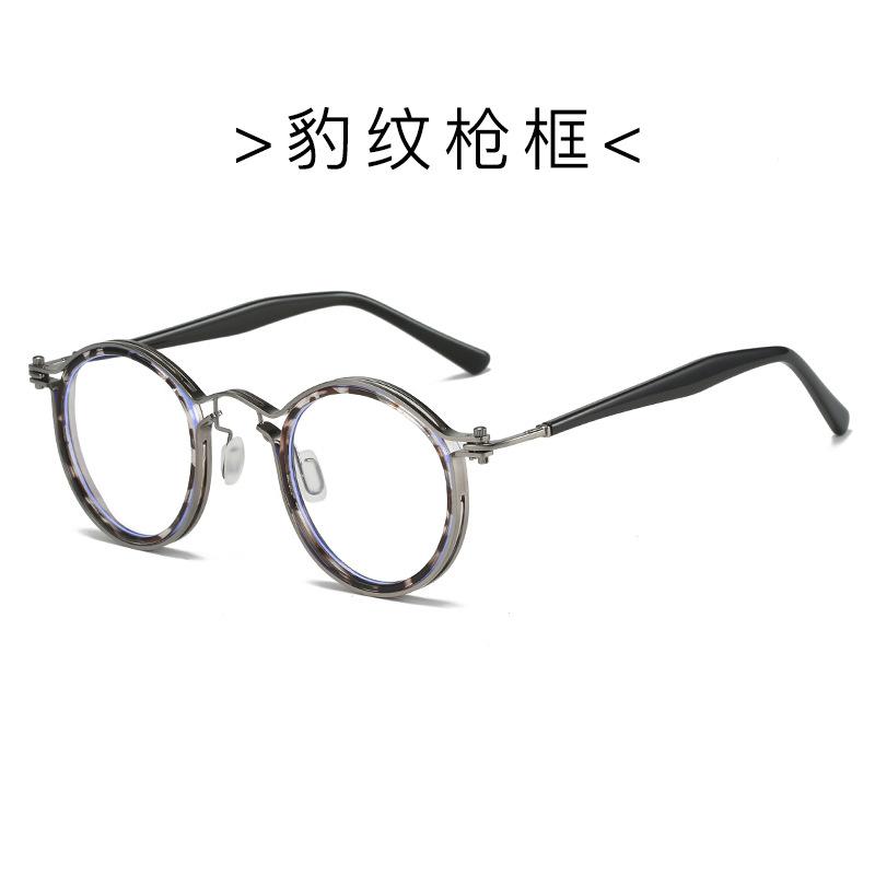 2025 New Quality Retro Round Glasses Frame Japanese Handmade Titanium Ultralight Men Eyeglasses Women Eyewear Acetate Fashion