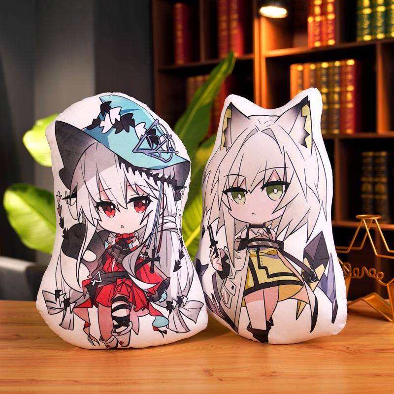 Non-Toxic 45Cm Arknights Pillow Game Amiya Lappland Gladiia Pillow Double Sided Printing Cushion Plushies Cute Fans Gifts Home Decoration