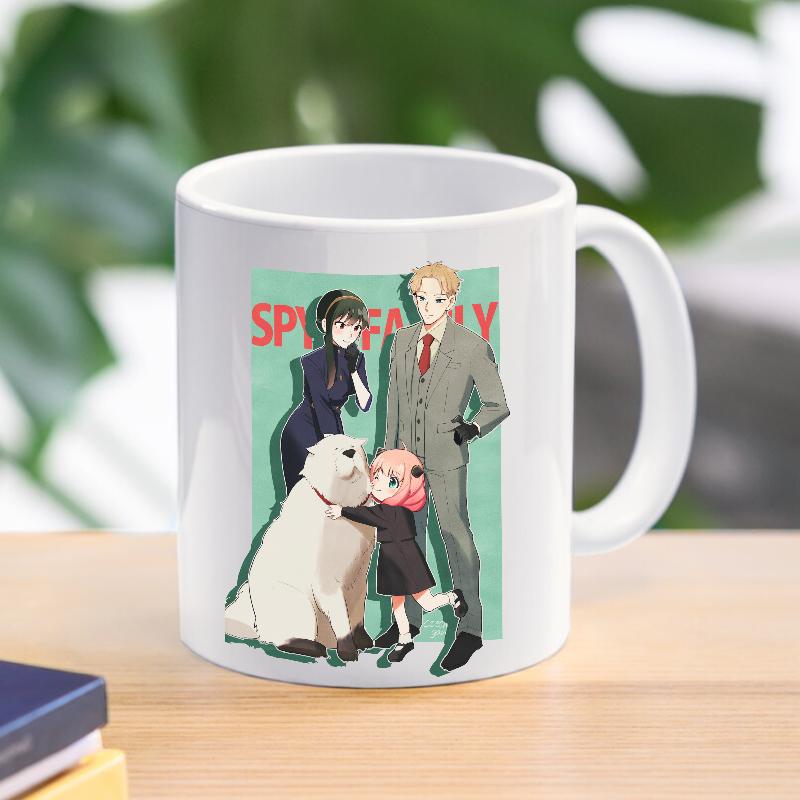 Spy X Family Anya kubek do kawy kubek Loid Yor fałszerz kubki ceramiczne dla dzieci chłopcy herbata kawa z mlekiem naczynia do picia prezent dla przyjaciela