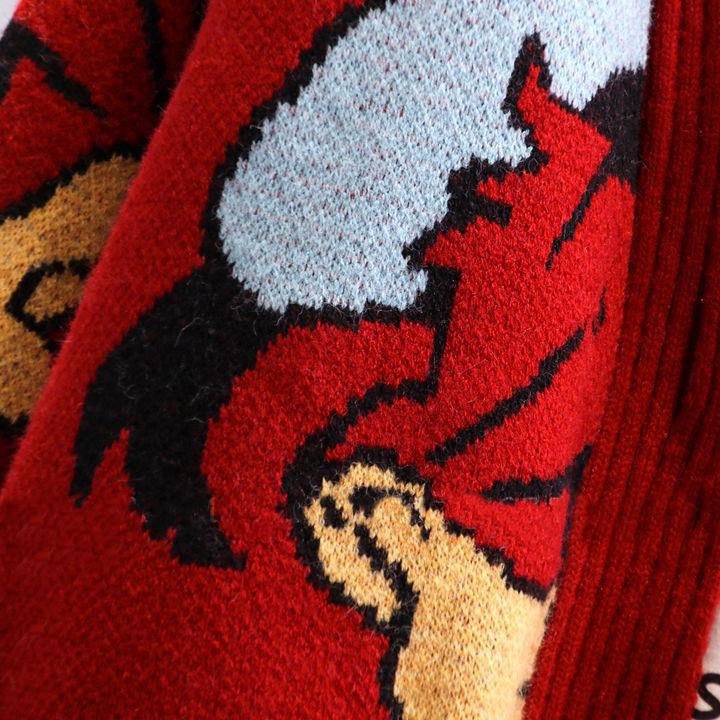 Damen Herbst/Winter 2022 Lockerer Japanischer Strick-Cardigan-Pullover-Mantel