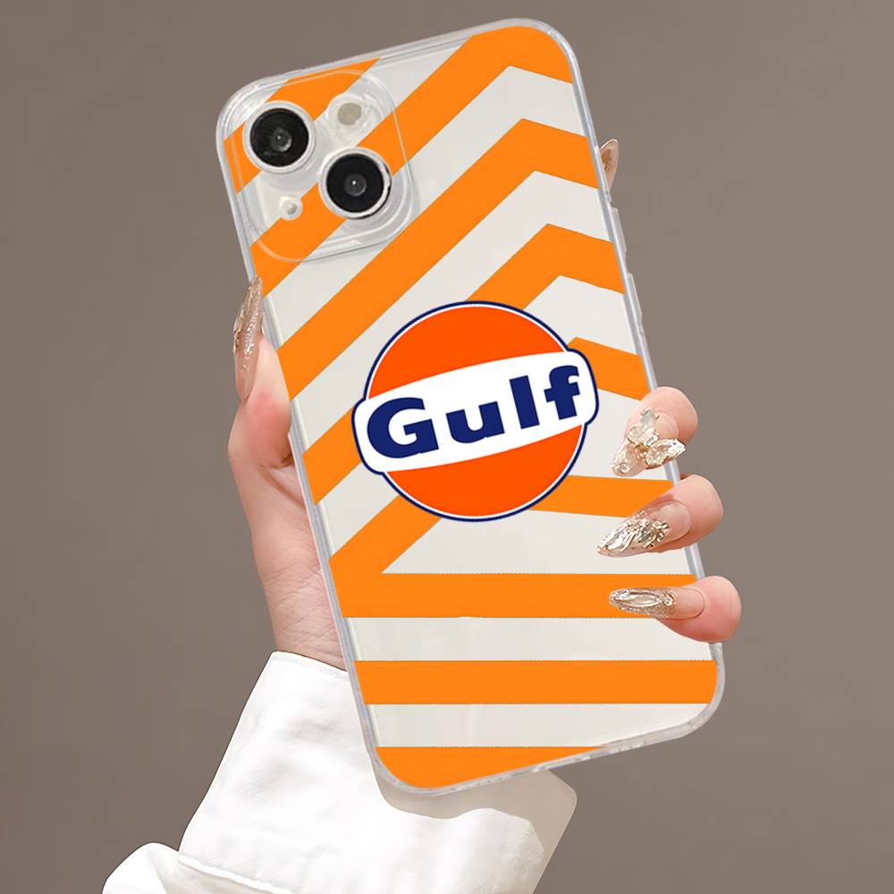 

G-Gulf Motorcycle Logo For IPhone 11 12 13 14 15 16 17 Pro Max Plus 13 Mini Silicone Soft Transparent Back iPhone 16pro max