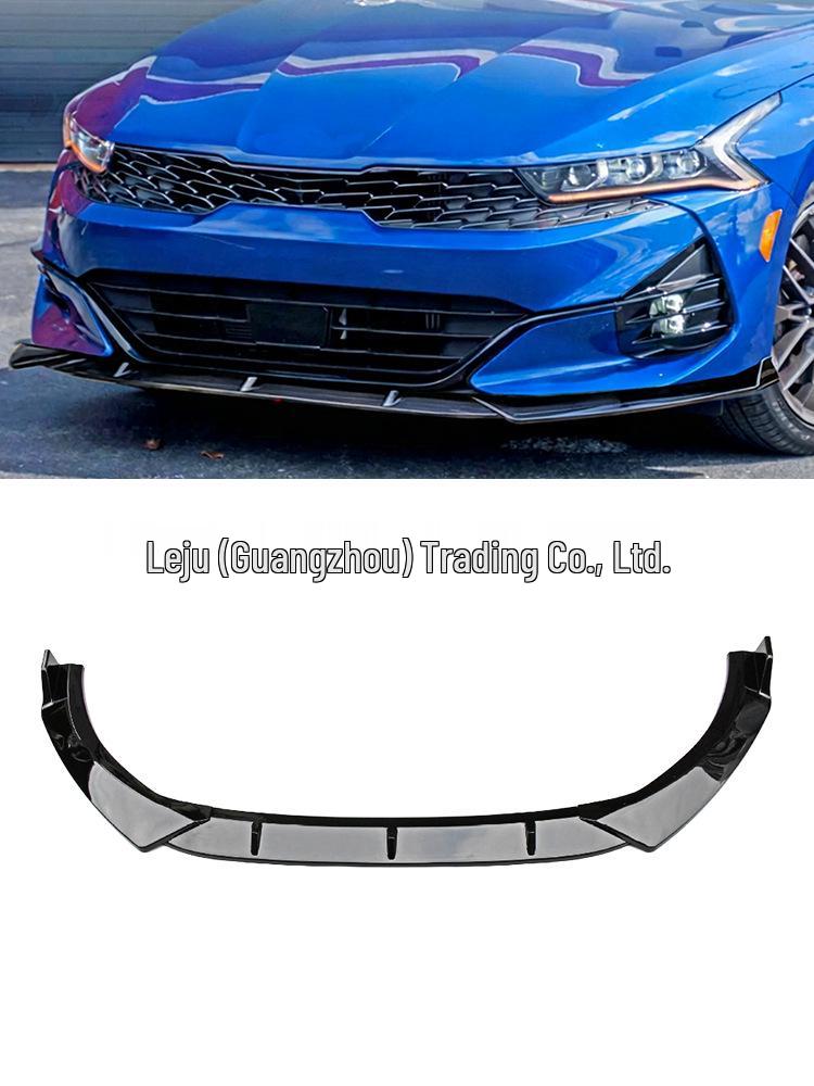 Kia K5 2020-2025: Front Splitter, Bumper, Corner Guards, Lip, and Body Kit for Collision Protection.