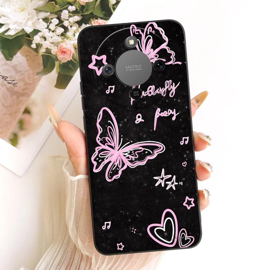 For Honor X9d Case Magic8 Lite Cute Fashion Cartoon Cover Soft TPU Phone Case For Honor Magic 8 Lite X 70 HonorX9d HonorX70 Bags