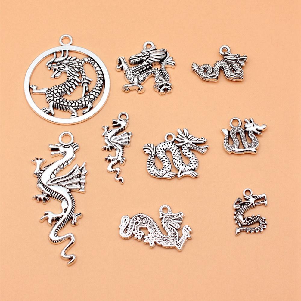 Dolphin Charms 1 Sets Mix Animal Pendants For Ocean Themed Jewelry Making Mix Set
