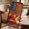 Phone Case: 2D Flat Samsung Galaxy A34 A35 M05 M06 S20 S22 S21 FE Plus 5G Tiered Protective Case, Sleeping Red Fox, Christmas and Halloween Gift