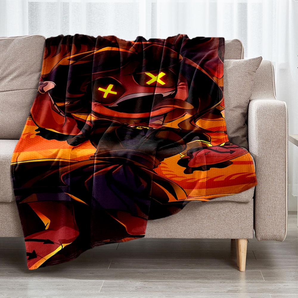 Murder Drones Theme Printed Blanket - Perfect for Couch, Bed, Travel & Outdoor Use | Machine Washable, Cozy & Durable.