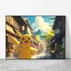 Posters and Prints  Canvas Paintings Pikachu Cute Wall Pictures Room Home Decorative Birthday Gifts Kids Action Figures
