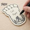 Die Cut Adhesive Paper 2PCS Big Foot Sticky Notepad with Self-adhesive Backing, Unique Die-cut Forest Pattern Non Residual Pads Memo Pads, Smooth