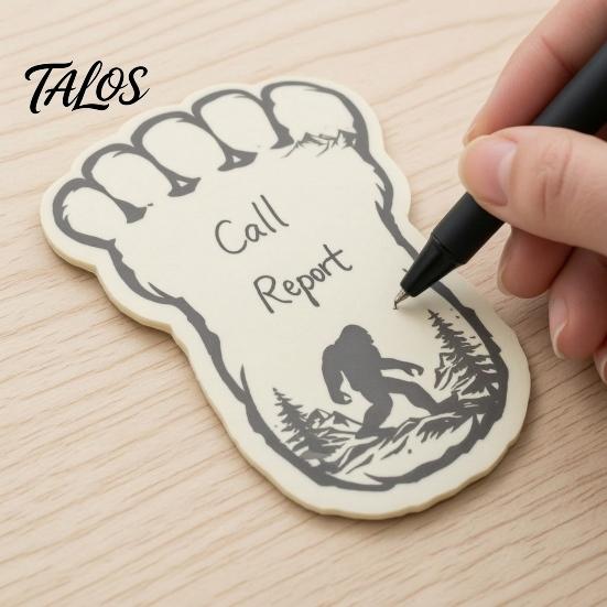 Die Cut Adhesive Paper 2PCS Big Foot Sticky Notepad with Self-adhesive Backing, Unique Die-cut Forest Pattern Non Residual Pads Memo Pads, Smooth