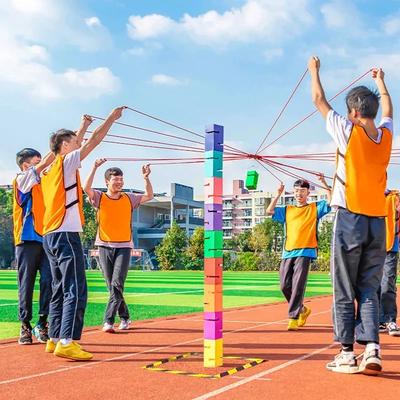 Lagspel Tornbyggnad Utomhusleksaker Teambuildinglekar Företagsaktivitet Vuxen Barn Sensorisk Utrustning Festlek