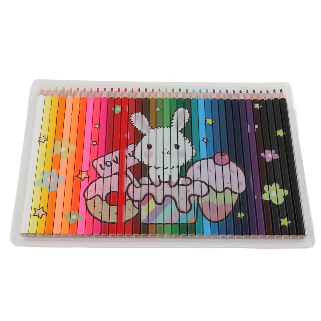 36Pcs Puzzle Colored Pencil Bright Colors Cute Pattern Jigsaw Design Oily Colored Pencils for