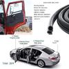 Rubber Edge Trim 23Ft Car Door Seal Strip With Side Bulb, Automotive Weather Stripping Edge Guard Universal Fit For Camper Van, Trucks, SUV, RV