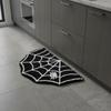 Non-slip Halloween Unwelcome Bat Doormat Faux Cashmere Halloween Decorative Carpet  Bathroom