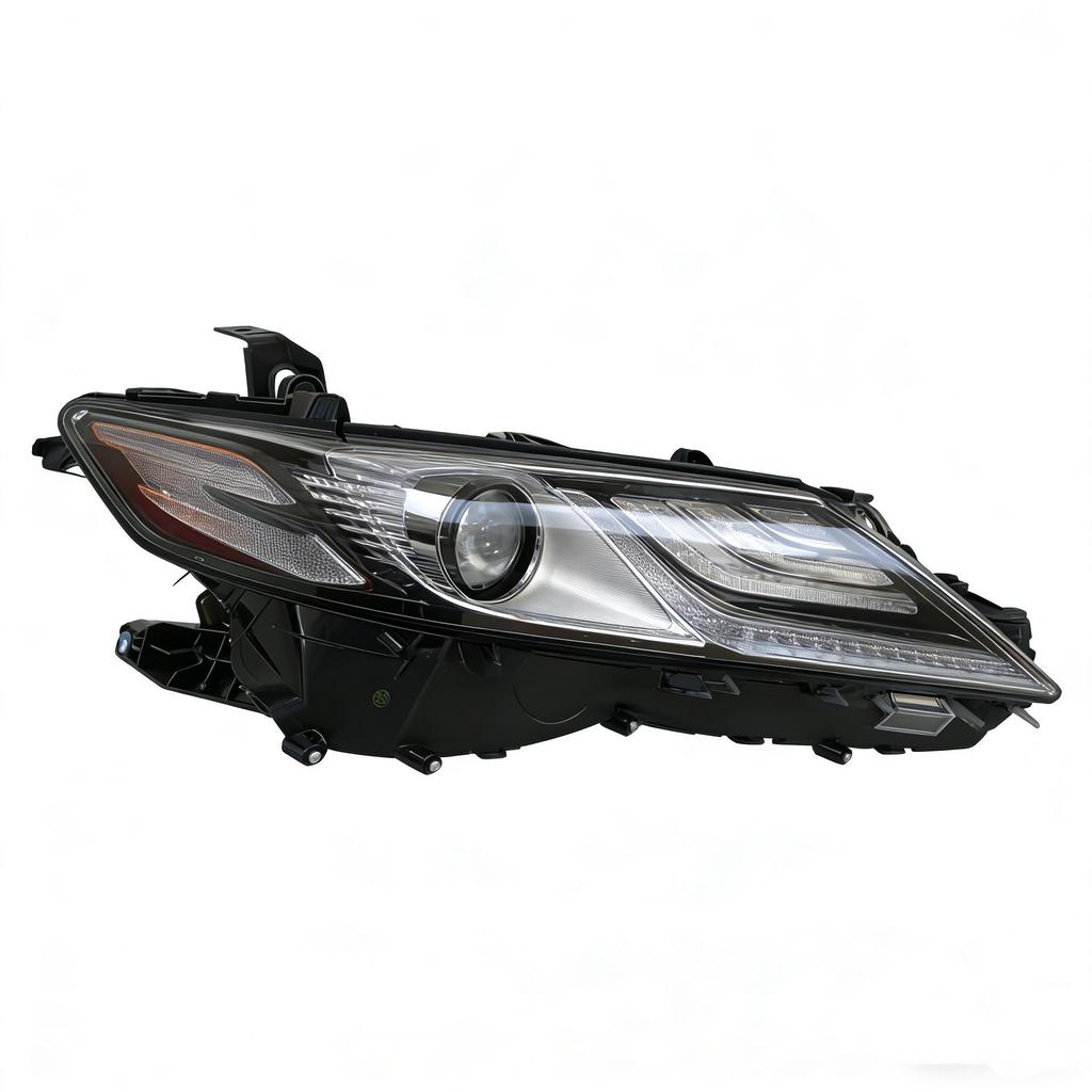 LED Headlight Assembly for 2018-2020 Toyota Camry (US Version, Triple Projector, White/Yellow)