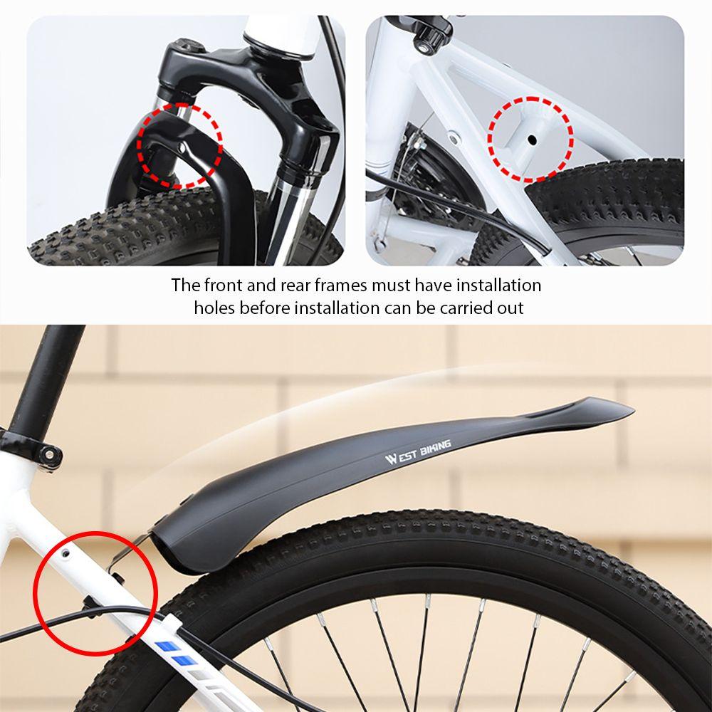 2Pcs 20/22/24 in Cycling Splash Guard Front and Rear Bicycle Mudguard Rainboards  MTB