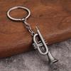 Musician Keychain Pendant Decorative 3D Design Bag Hanging Pendant Miniature Instrument Shape Key Holder Bag Charm