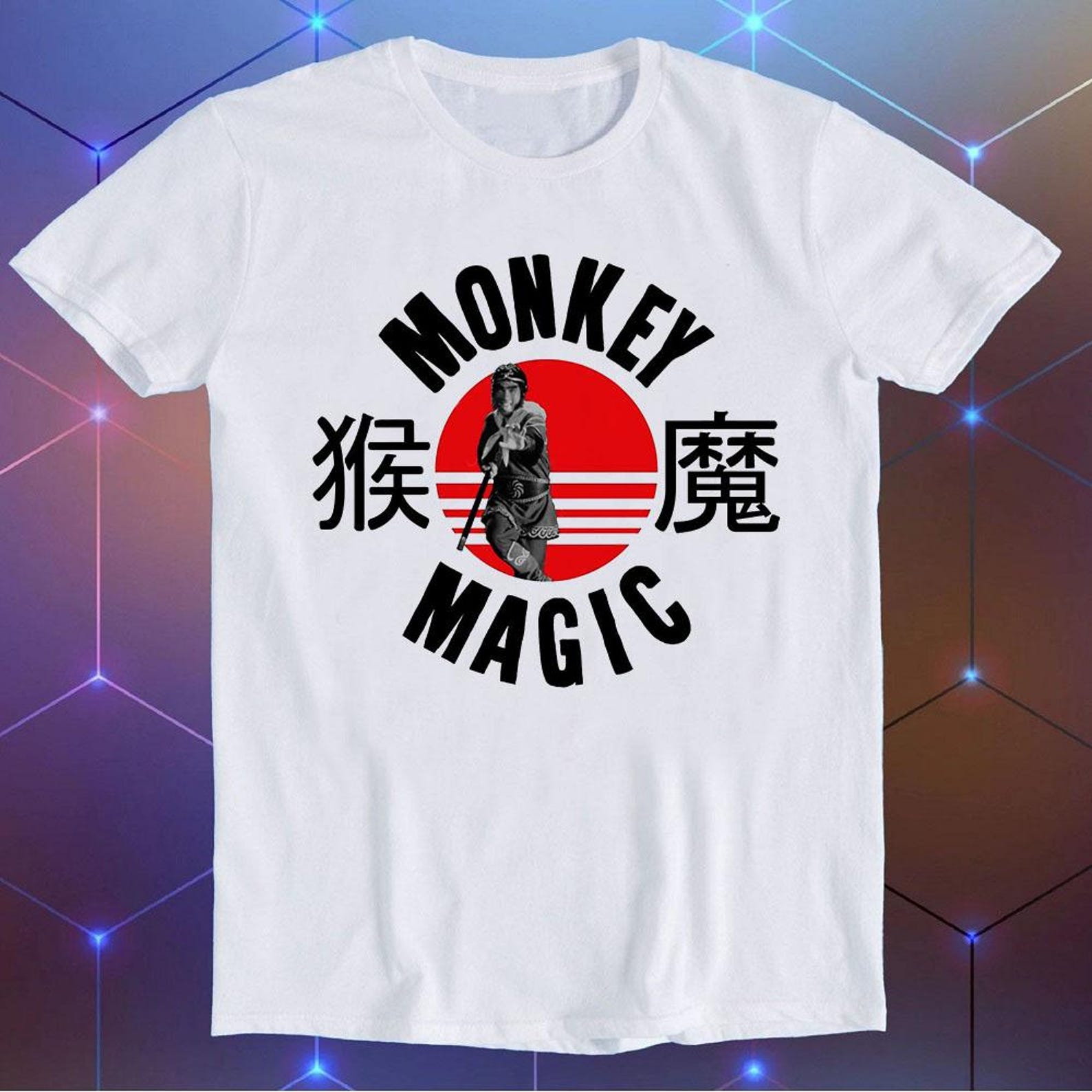 Monkey Magic Japanese Poster TV Series Best Seller Funny Meme Unisex Men Women Music Fashion Top Retro Gift Tee T-Shirt E1430 3XL